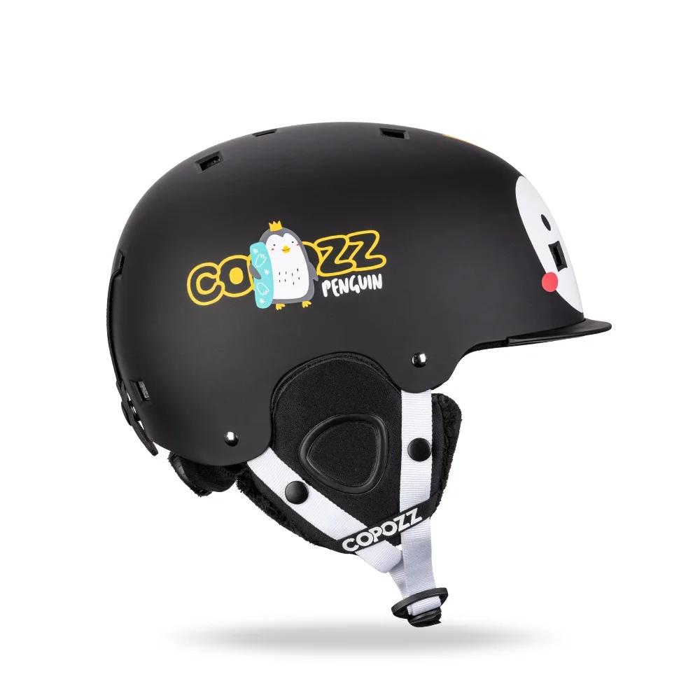 COPOZZ – casque de Ski de dessins animés pour enfants, moulé intégralement, sécurité, cyclisme en pl