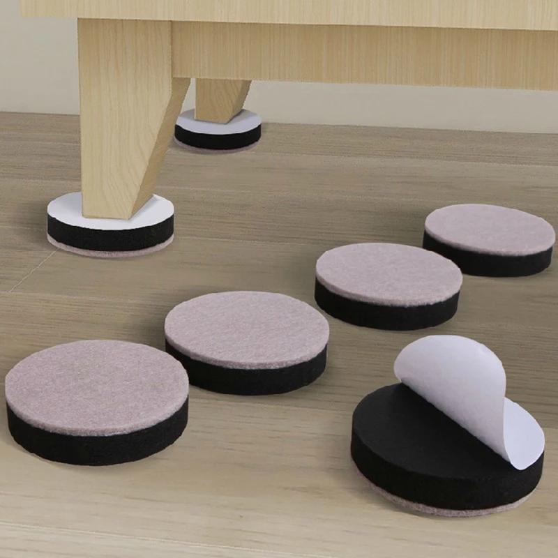 Rehausseurs de meubles ronds (4 pièces) pour lit et canapé, ajoute 16,5 cm de hauteur aux meubles, r