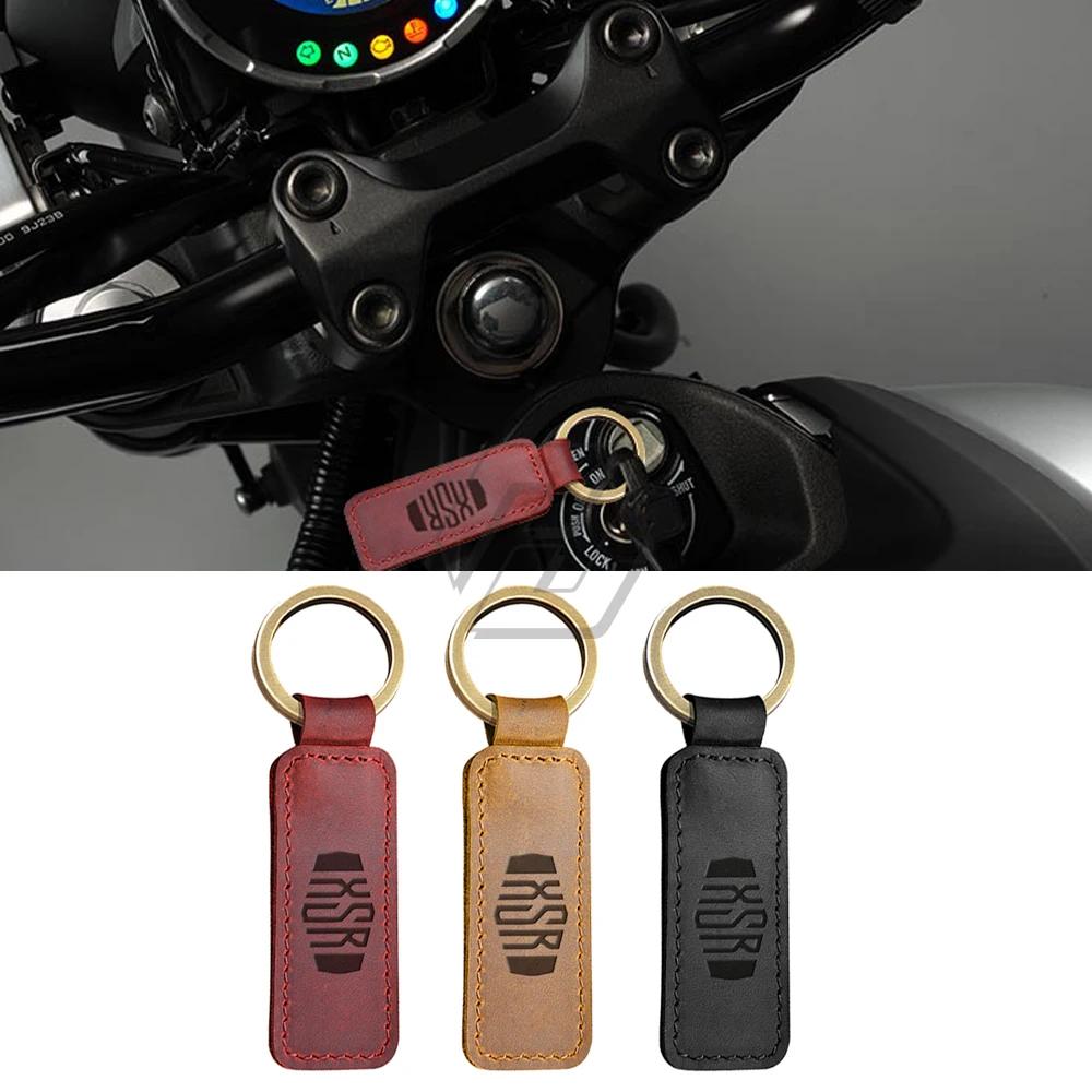 Porte-clés de moto en peau de vache, pour Yamaha XSR 155 300 700 900