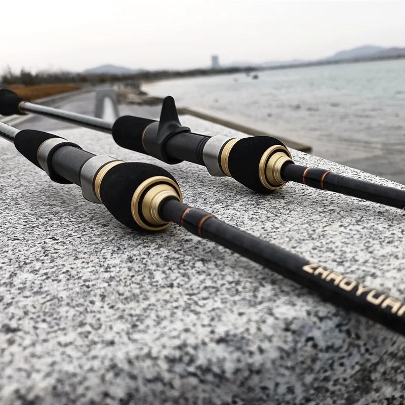 Canne pêche carbone slow jigging 1.68 1.83 1.95m puissance M ML mer spinning pointe creuse
