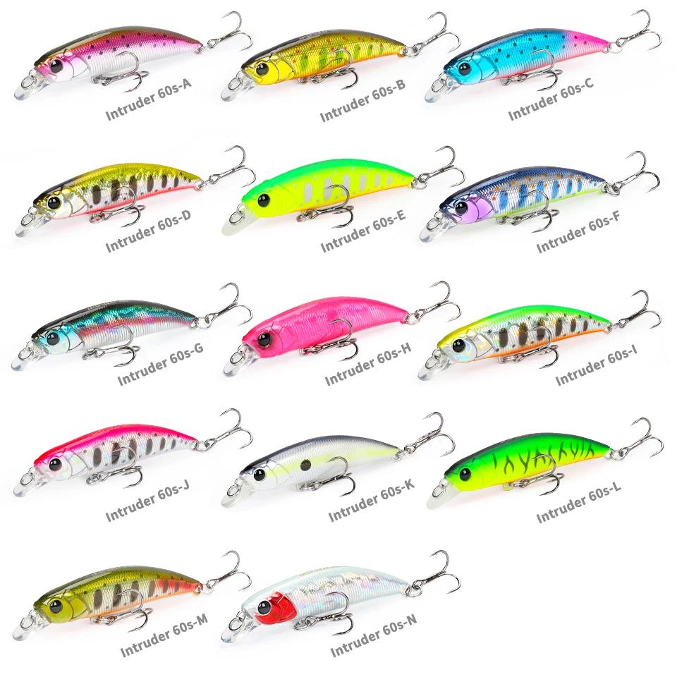 TSURINOYA 60S leurre de pêche méné coulant nouveau modèle intrusseur 60mm 6.5g appâts durs artificie