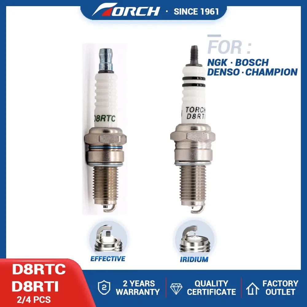 Bougie d'allumage TORCH D8RTC/D8RTI d'origine pour Champion RA4HC DR8EIX DR8EGP DR8EA D8EA Denso X24