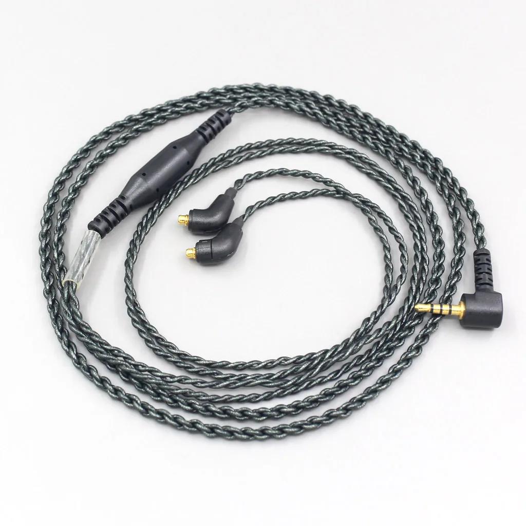 Câble d'écouteurs à feuille d'argent équilibré, 45ohm, 3.5mm 2.5mm 4.4mm, pour ER4SR ER4XR ER3XR ER3