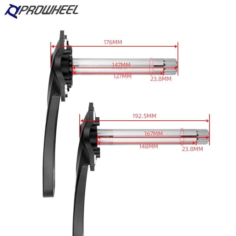 PROWHEEL manivelle de vélo de neige 170mm manivelle 32T/34T/36T/38T40T/42T plateaux avec pédalier BB