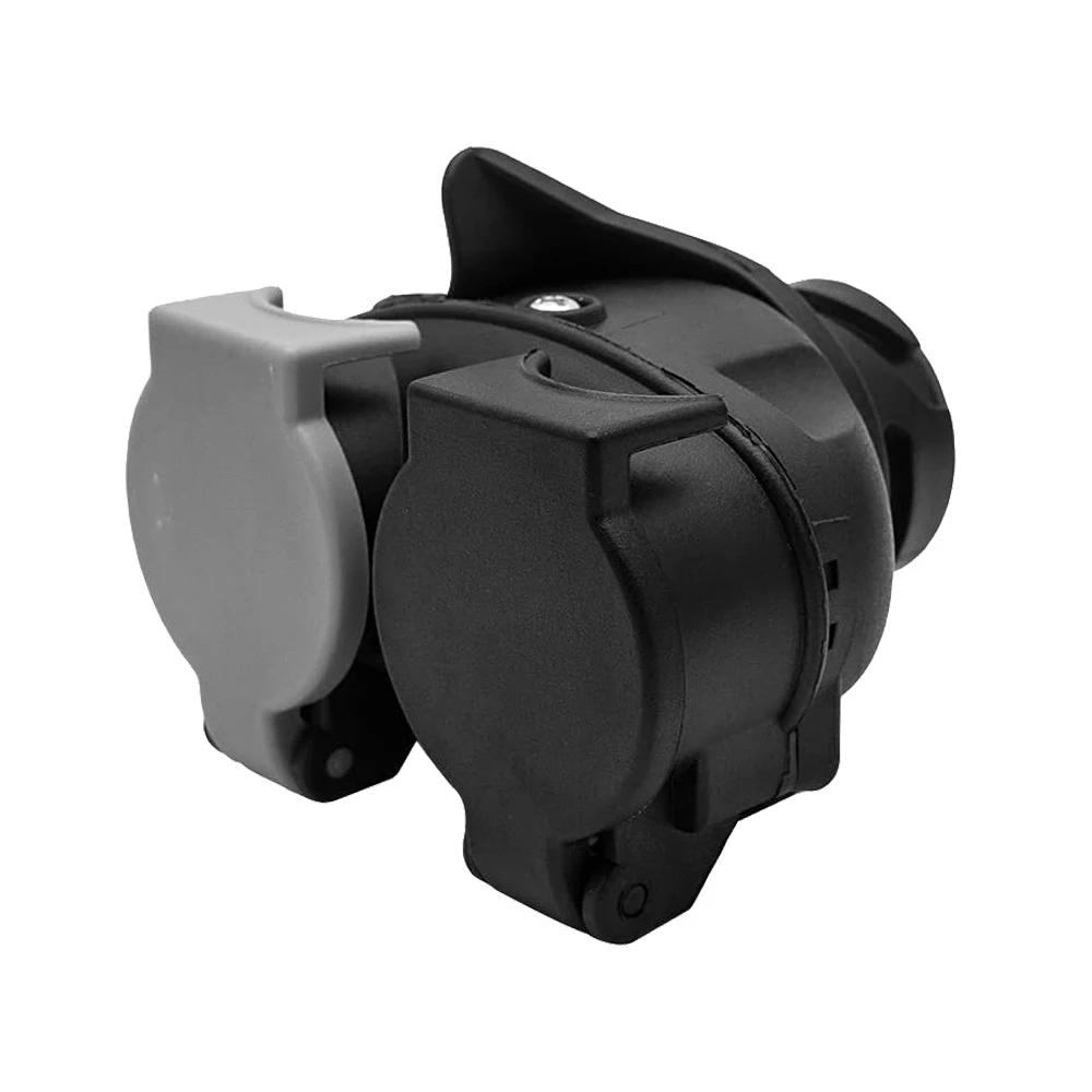 Connecteur d'Alimentation à Double Tête pour Remorque, Accessoire de 13 à 7 Broches, pour Touriste