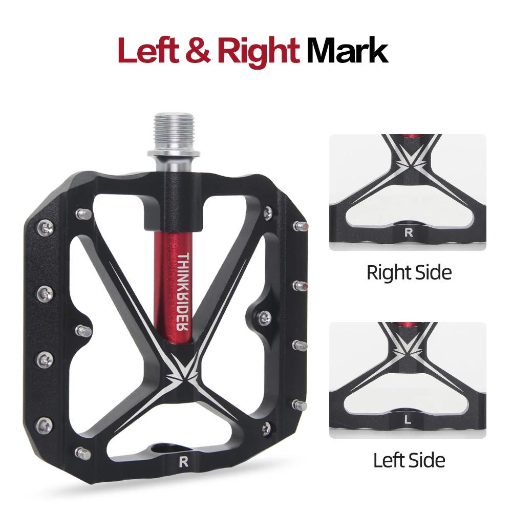 ThinkRider – pédales de vélo à 3 roulements scellés, pédales de vélo plates, vtt, route, vtt, access