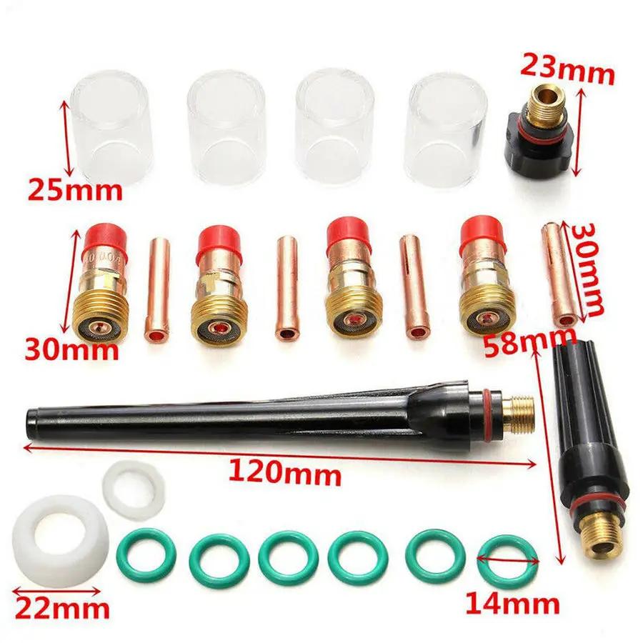 Accessoires de odorde torche de soudage TIG durables et pratiques, lentille à gaz trapue, tasse en v