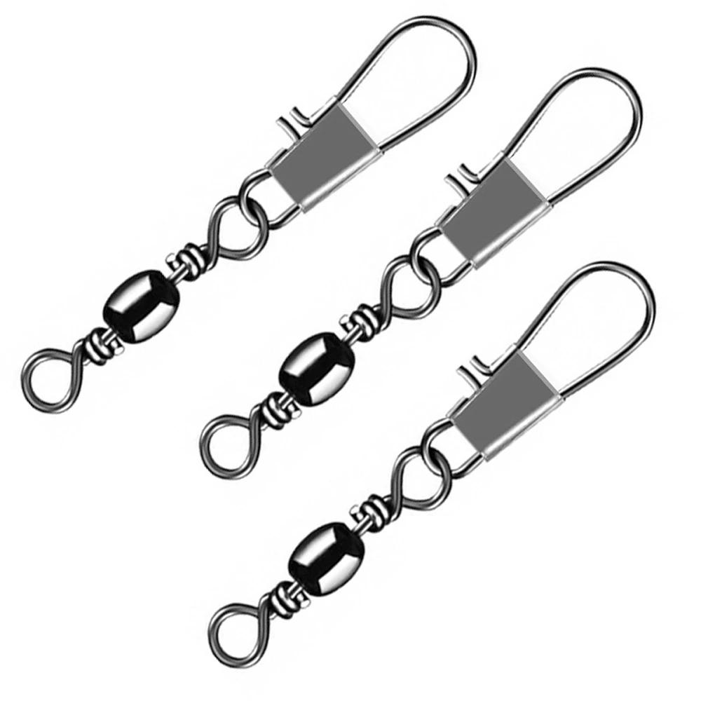 100 pièces 4-12 # Interlock Snap Pin roulement à billes pivotant roulement anneaux solides connect