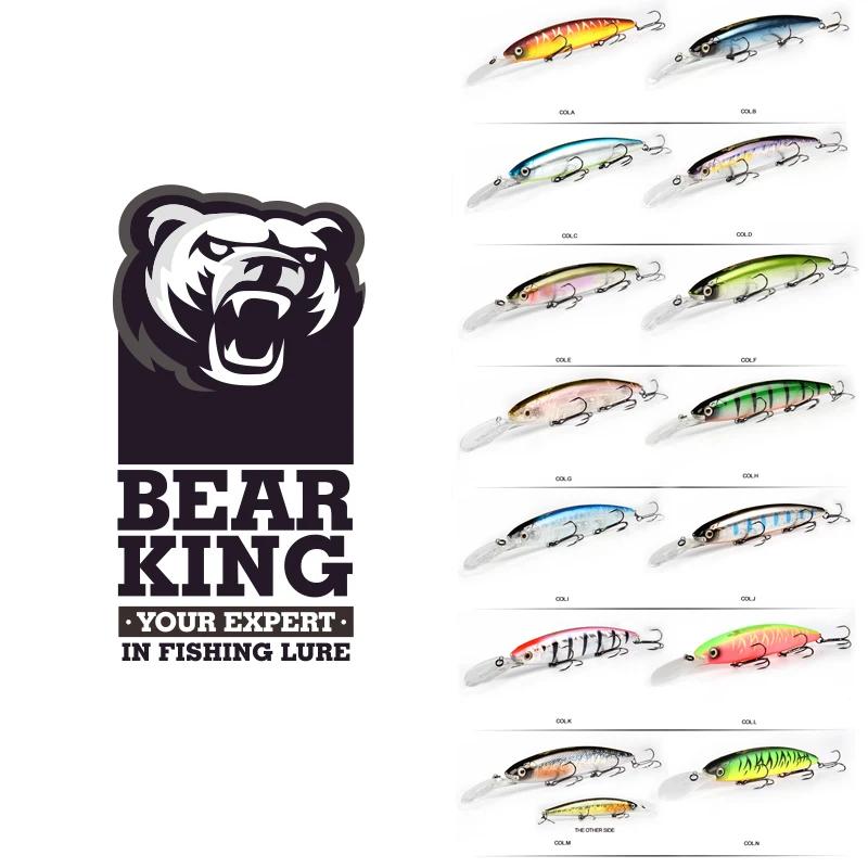 Bearking 130mm 28.6g qualité professionnelle leurres de pêche appât dur plongée 2.5-3m qualité wobbl
