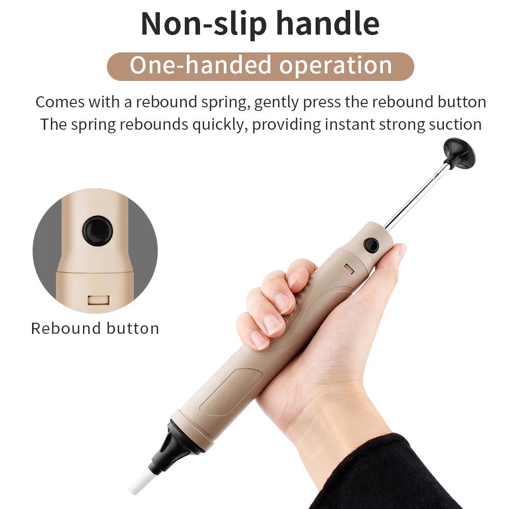 LUXIANZI puissant ensemble de pompe à vide soudure ventouse stylo aspiration étain pistolet pour sou