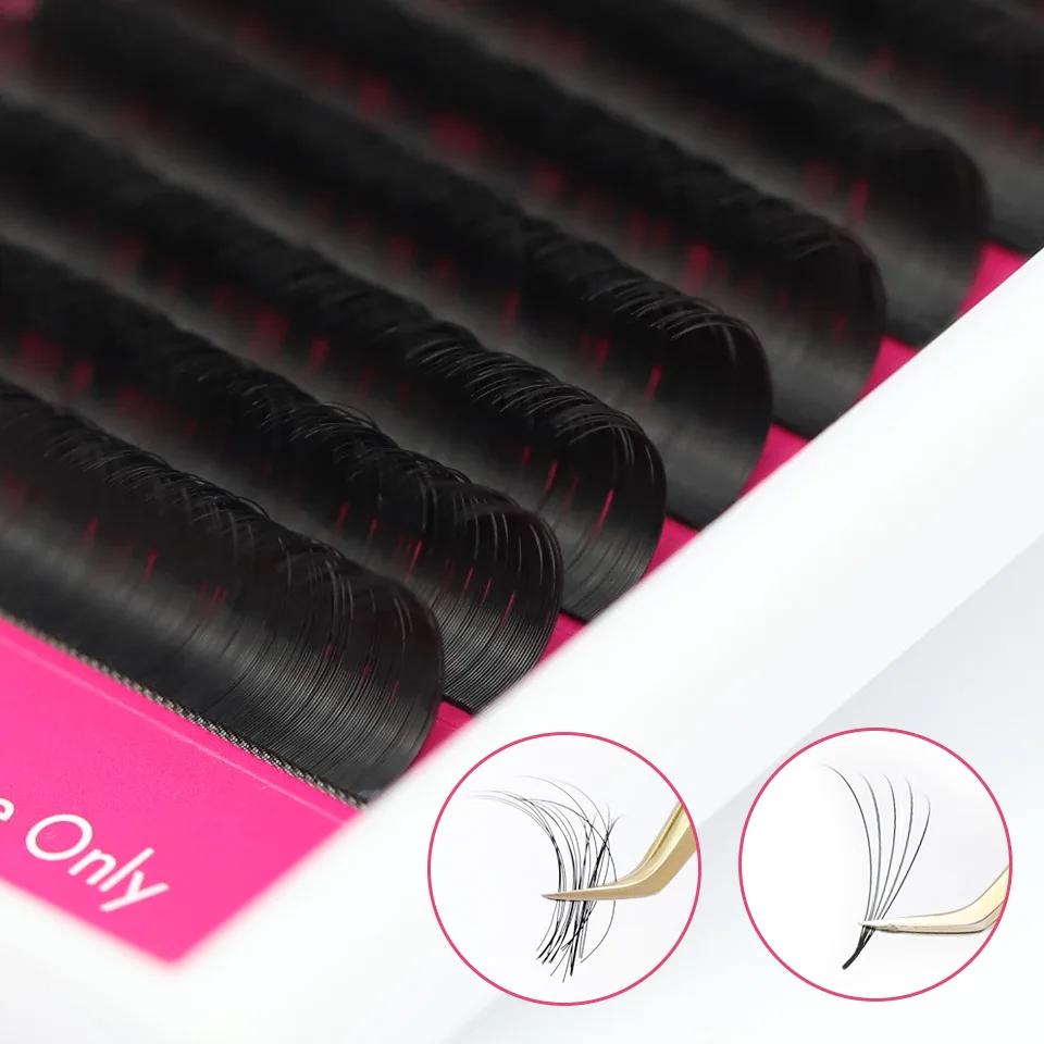 Fournitures d'extension de cils en cachemire noir doux, faux vison de qualité supérieure, cils indiv