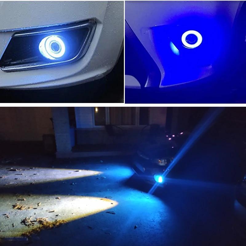 2 pièces 3.0 Angel Eyes antibrouillard 12V universel 2.5 COB LED lampe DRL 3.5 feux de conduite blan