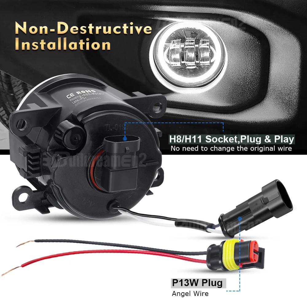 2 X phare antibrouillard Angel Eye pour Subaru Forester WRX STI Impreza XV BRZ Justy Outback Legacy