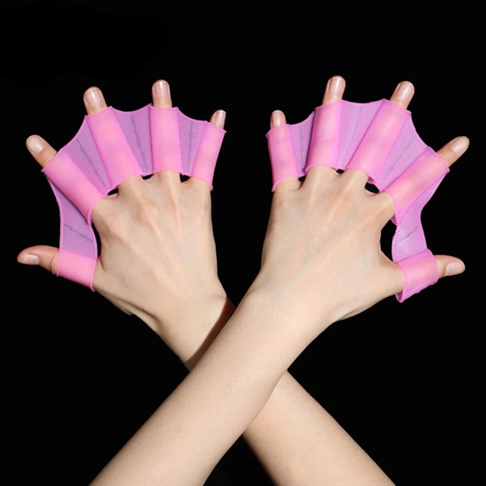 Palmes de natation en silicone pour hommes femmes et enfants, palmes palmées, gants palmées, équipem