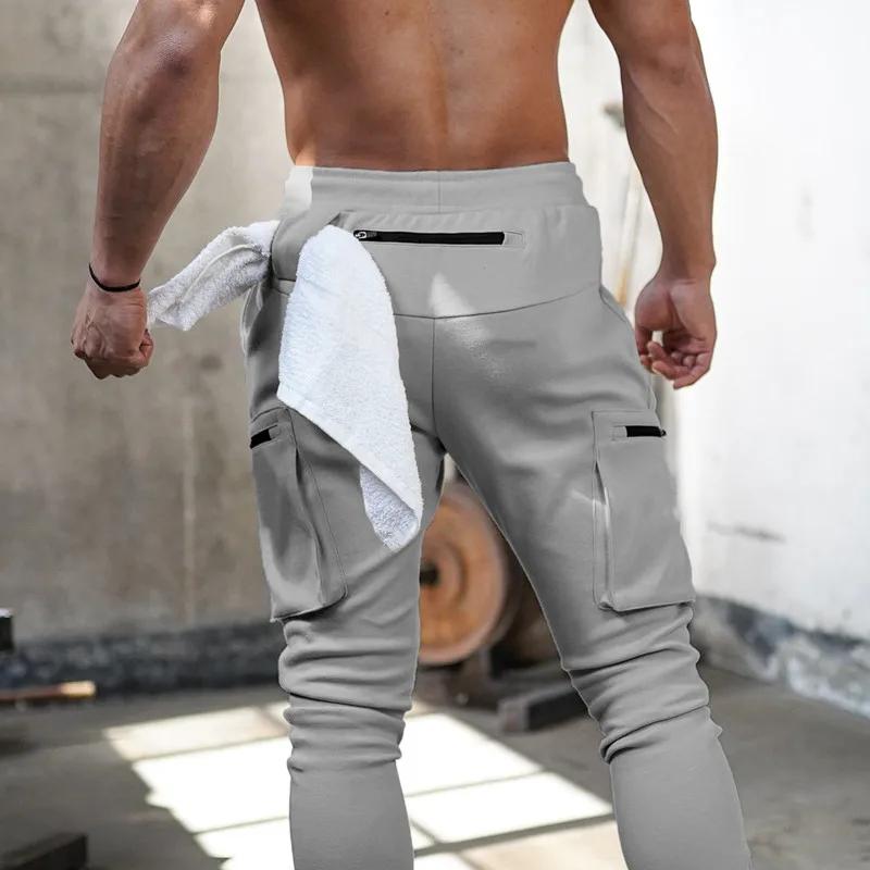 2023 nouveaux hommes pantalons pantalons de survêtement homme gymnases entraînement Fitness pantalon