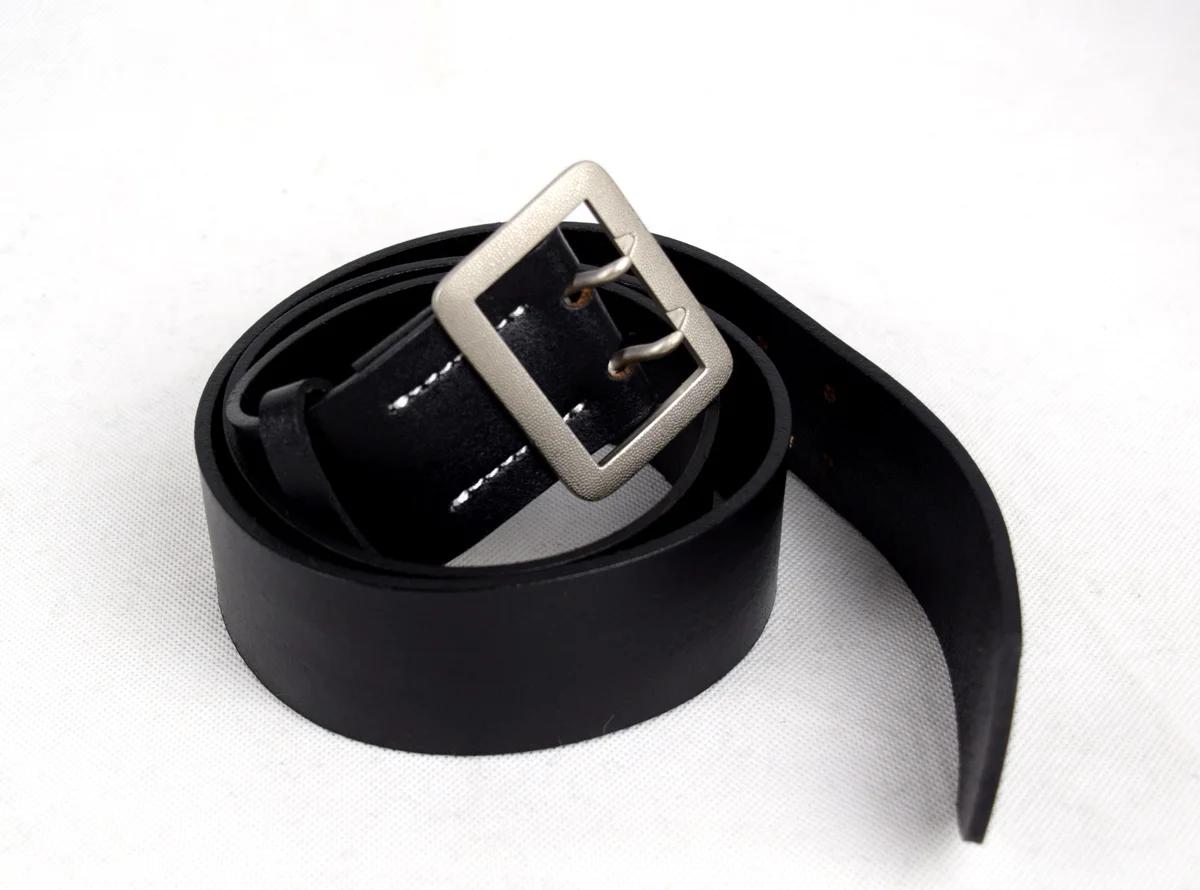 Reconstitution Officier Allemand Double Griffe Ceinture Noire, Taille Siréfléchissante