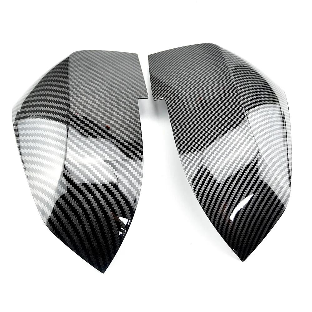 Couvercle de rétroviseur noir carbone, 2 pièces, pour BMW série 1 2 3 4 X M 220i 328i 420i F20 F21 F