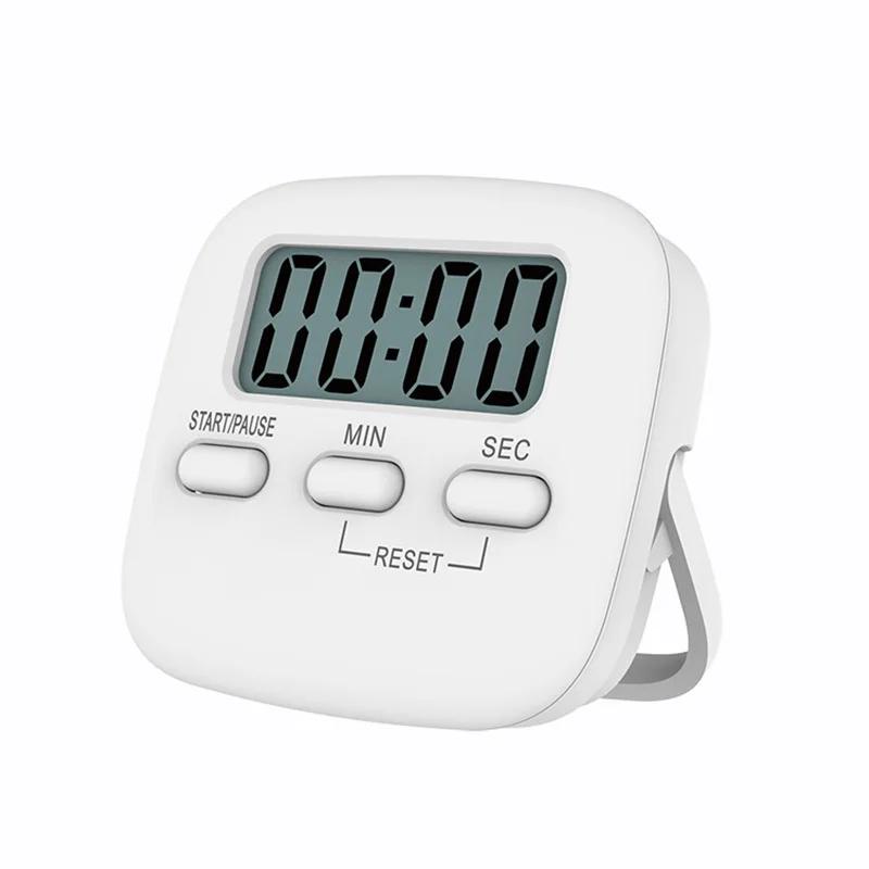 Minuterie de cuisine à écran numérique LCD, compte à rebours magnétique, alarme, chronomètre de somm