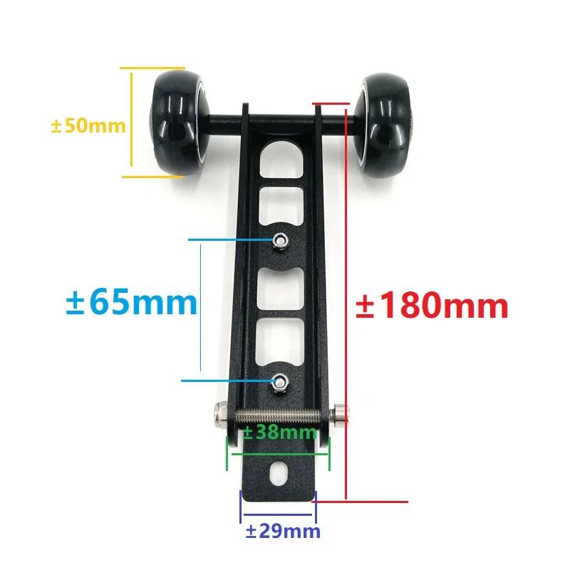 Litepro – roue facile à plier en alliage d'aluminium, noir et argent, pour Birdy série 2-3