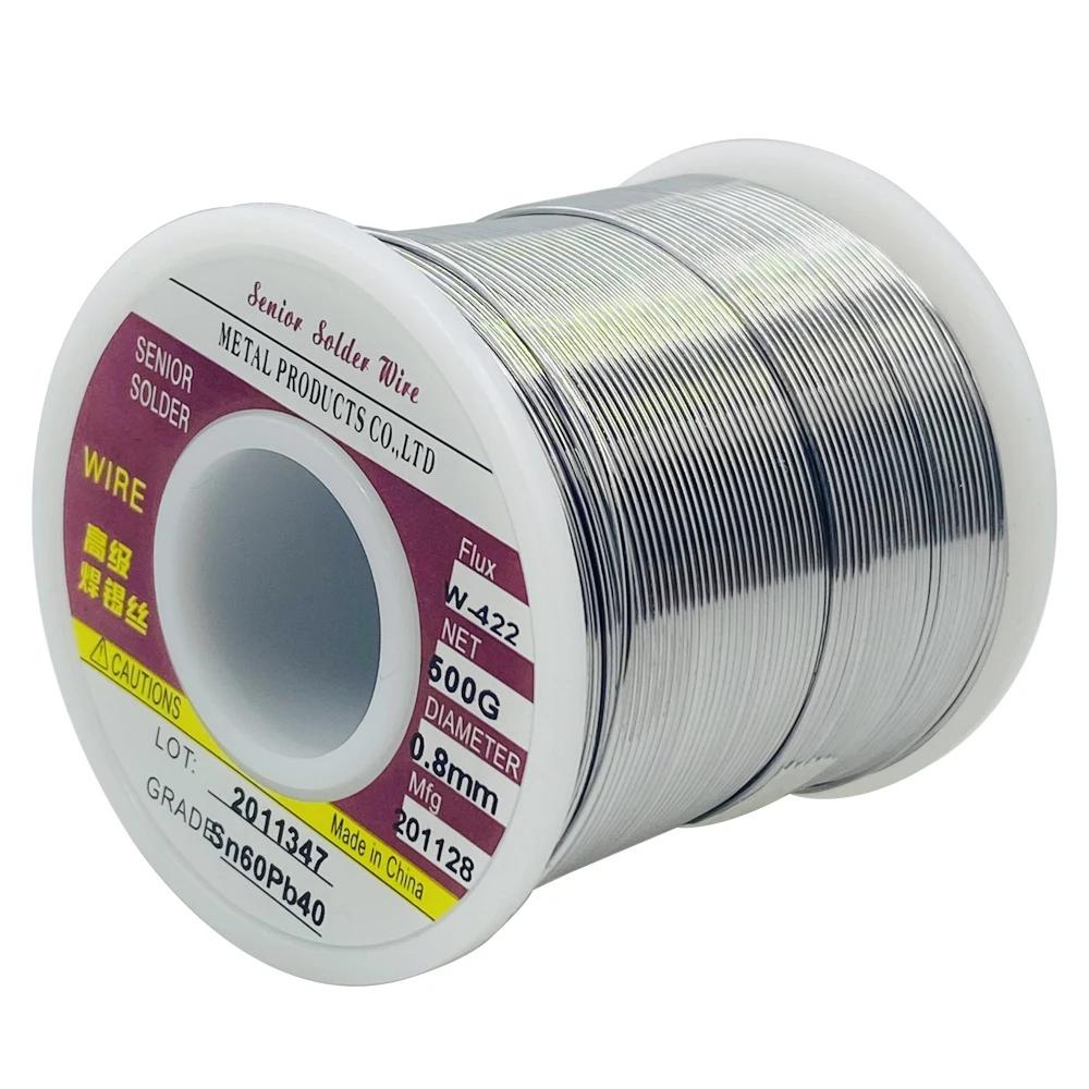 Rouleau de fil à souder, 500g, pour fer à fondre, noyau de colophane, sans nettoyage, haute qualité