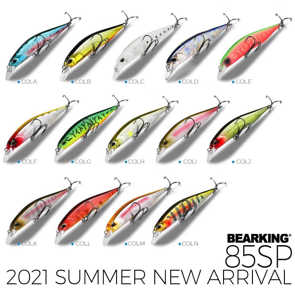 BEARKING 85mm 8g modèle chaud leurres de pêche appât dur 14 couleurs pour choisir vairon qualité pro