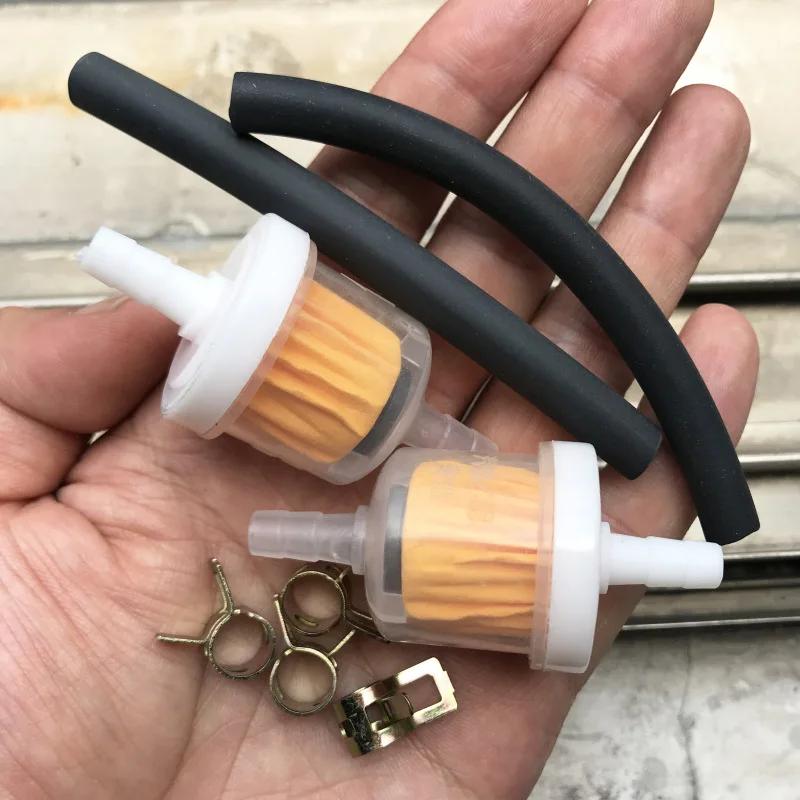 1 ensemble de tuyaux de carburant en ligne avec Clips universels pour Mini Moto 2 temps, Dirt Bike,