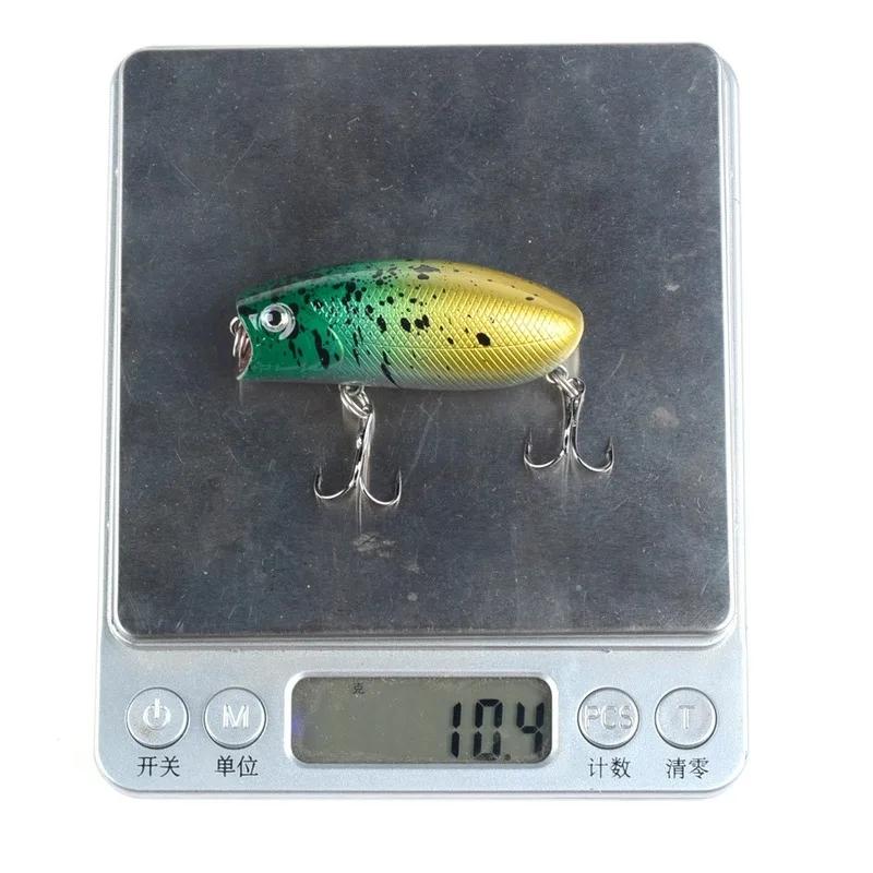 Leurres de pêche Topwater Popper, appâts artificiels durs, matériel de pêche en plastique Minnow, Wo