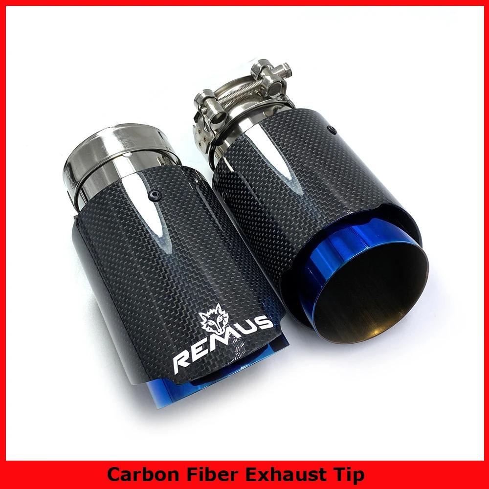 Embout de silencieux droit en acier inoxydable bleu brillant pour BMW F30, tuyau de queue d'accès à