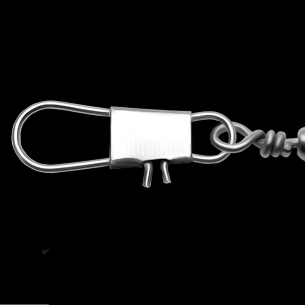 100 pièces 4-12 # Interlock Snap Pin roulement à billes pivotant roulement anneaux solides connect