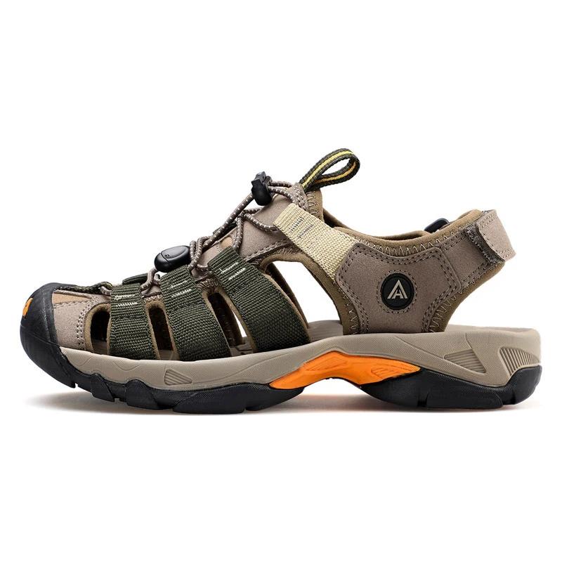 HUMTTO – sandales d'été pour hommes, chaussures de plage respirantes, pour l'extérieur, randonnée, C
