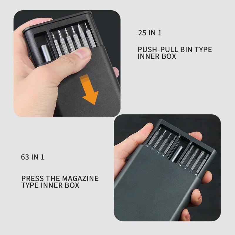 Jeu de tournevis Kit de tournevis magnétiques embouts précision électrique Xiaomi ordinateur Tri Win