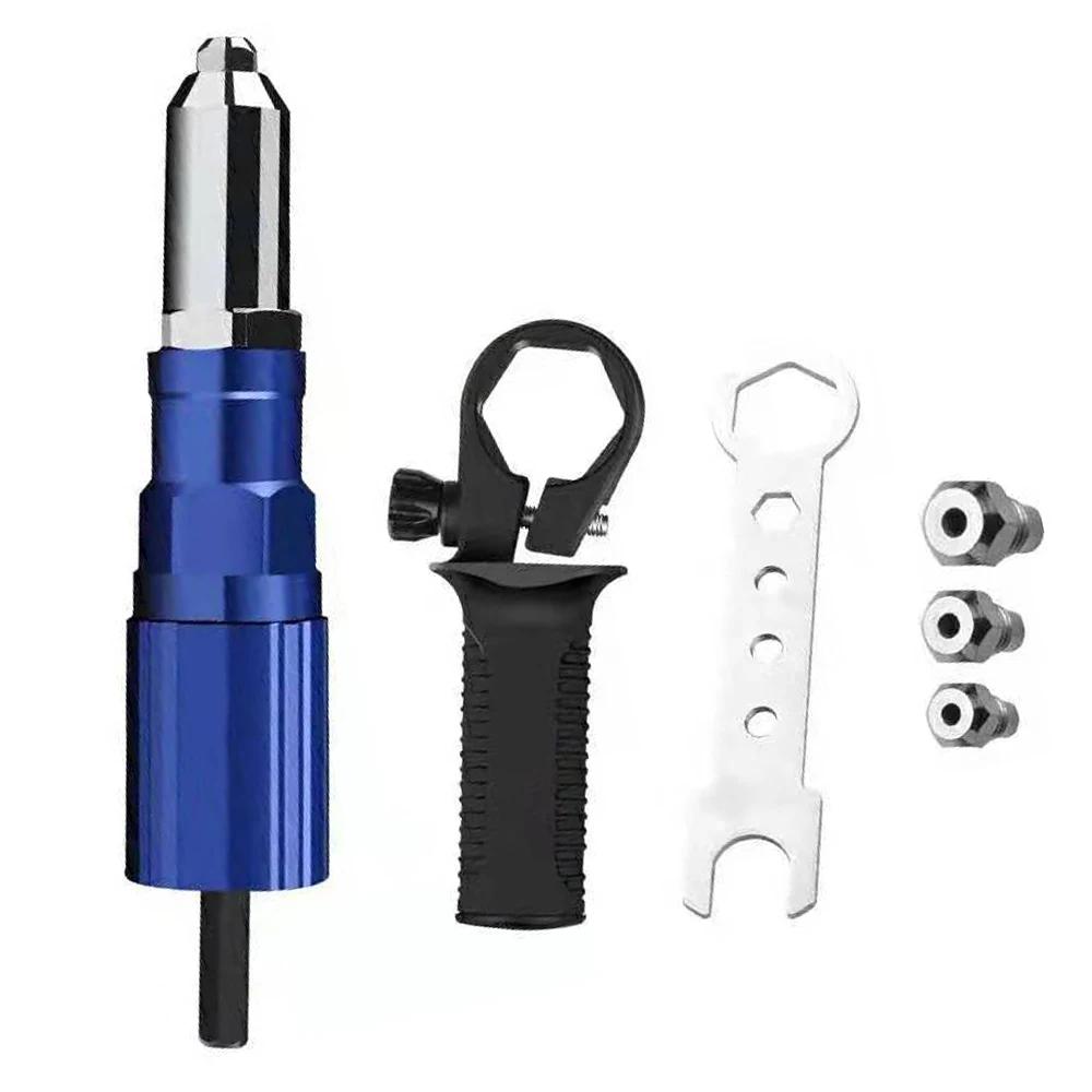 Pistolet à rivets électrique 2.4mm-4.8mm, adaptateur de perceuse à écrou à rivets, outil de rivetage
