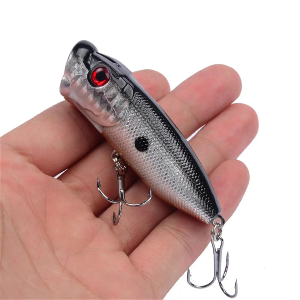 1 pièces leurres de pêche Popper 6.5 cm 12g eau supérieure dur Isca appâts artificiels Wobblers mani