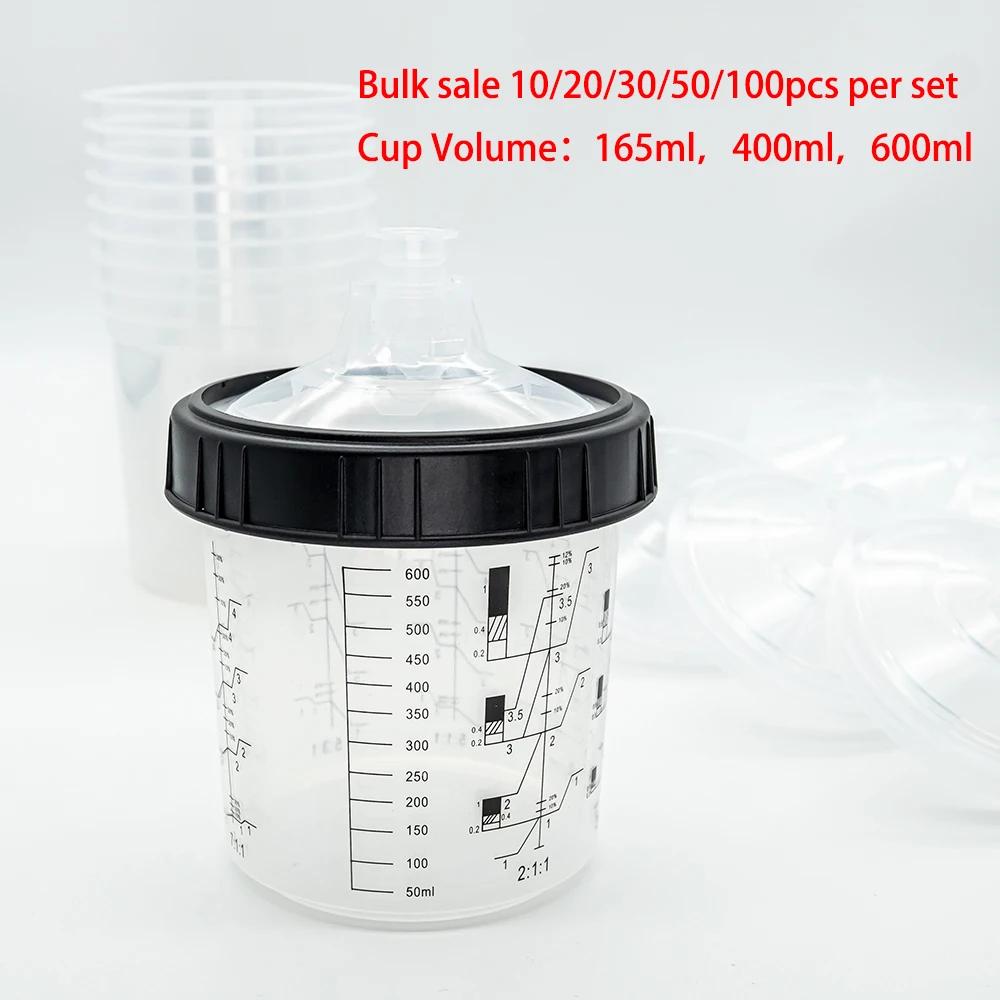 10/20/30/50pcs vente en vrac pistolet de pulvérisation réservoir de peinture pistolet de pulvérisati