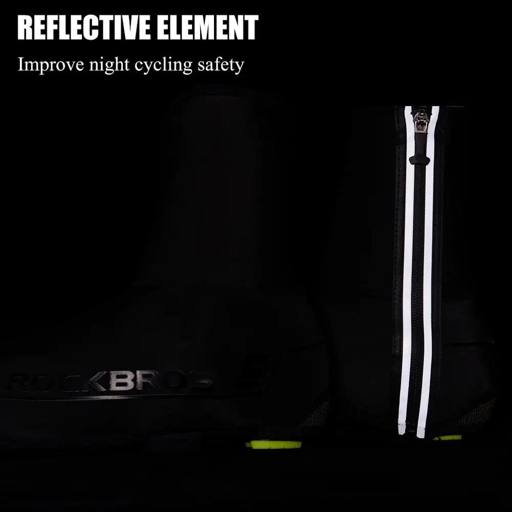 ROCKBROS hiver cyclisme couvre-chaussures vtt plus chaud couvre-chaussures vélo chaussures couvre ré