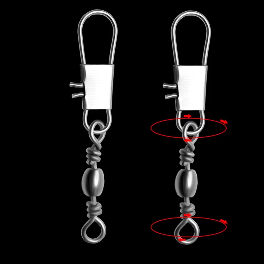 100 pièces 4-12 # Interlock Snap Pin roulement à billes pivotant roulement anneaux solides connect