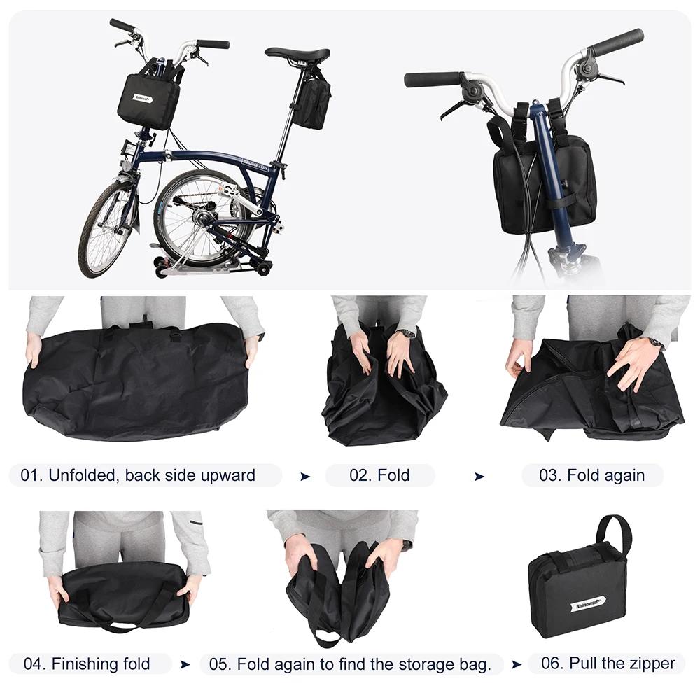 Bal inowalk-Sac de vélo pliant 14-20 pouces, sac de transport de vélo pliant, sac de rangement porta