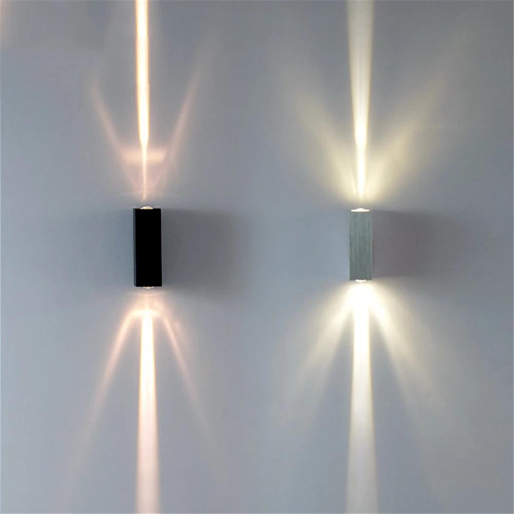 Applique murale extérieure étanche LED COB étanche IP65 applique en aluminium éclairage porche lampe