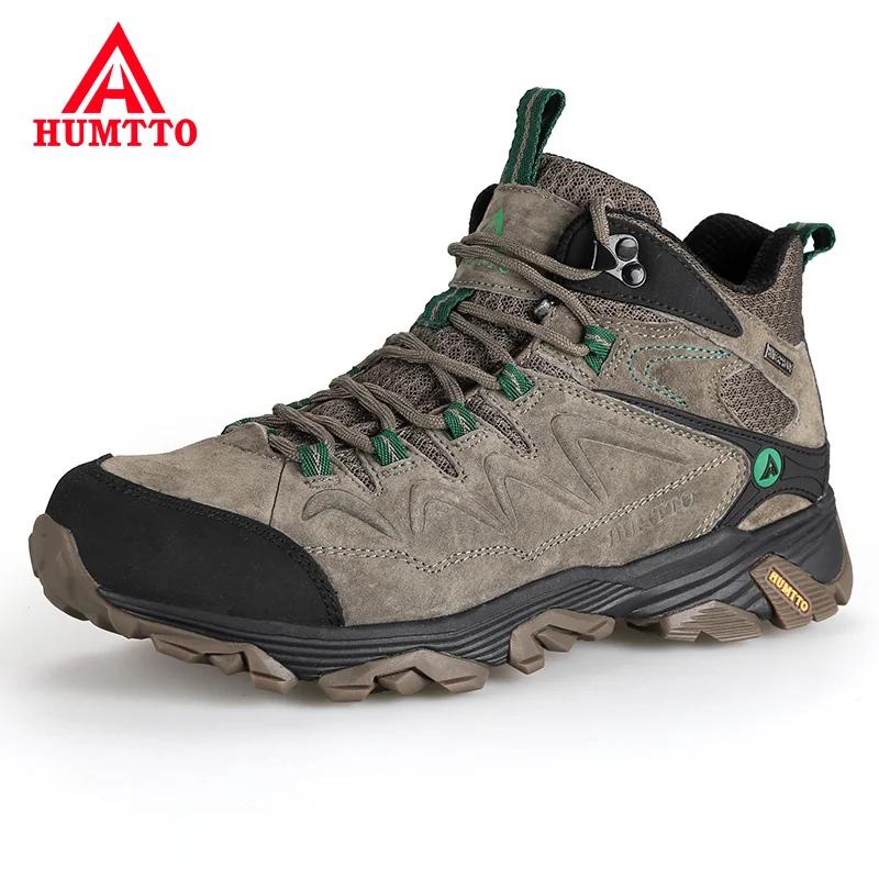 HUMTTO baskets imperméables pour hommes chaussures de randonnée en cuir bottes de Trekking femmes Ca