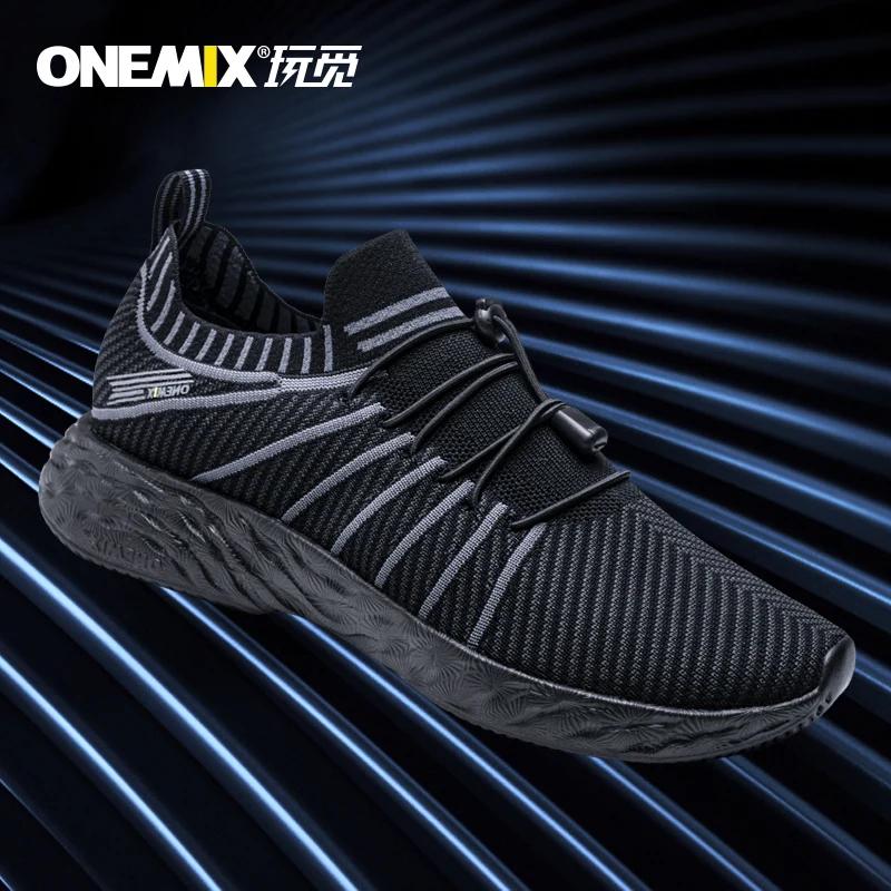 ONEMIX NOUVELLES Chaussures de course pour hommes, imperméables, respirantes, baskets d'entraînement