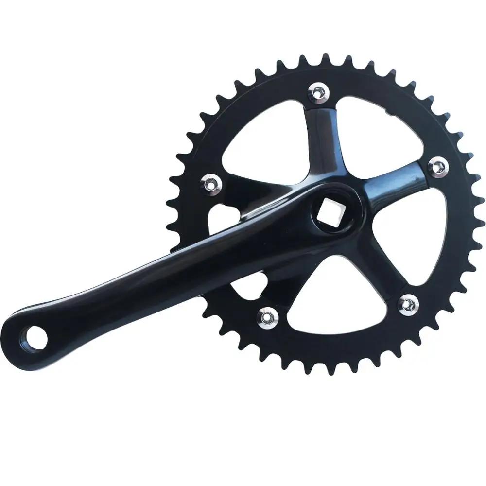 Pédalier vélo pliant JORing - Roue chaîne trou conique carré vitesse unique - Partenaires engrenage 130 BCD 165mm 44T