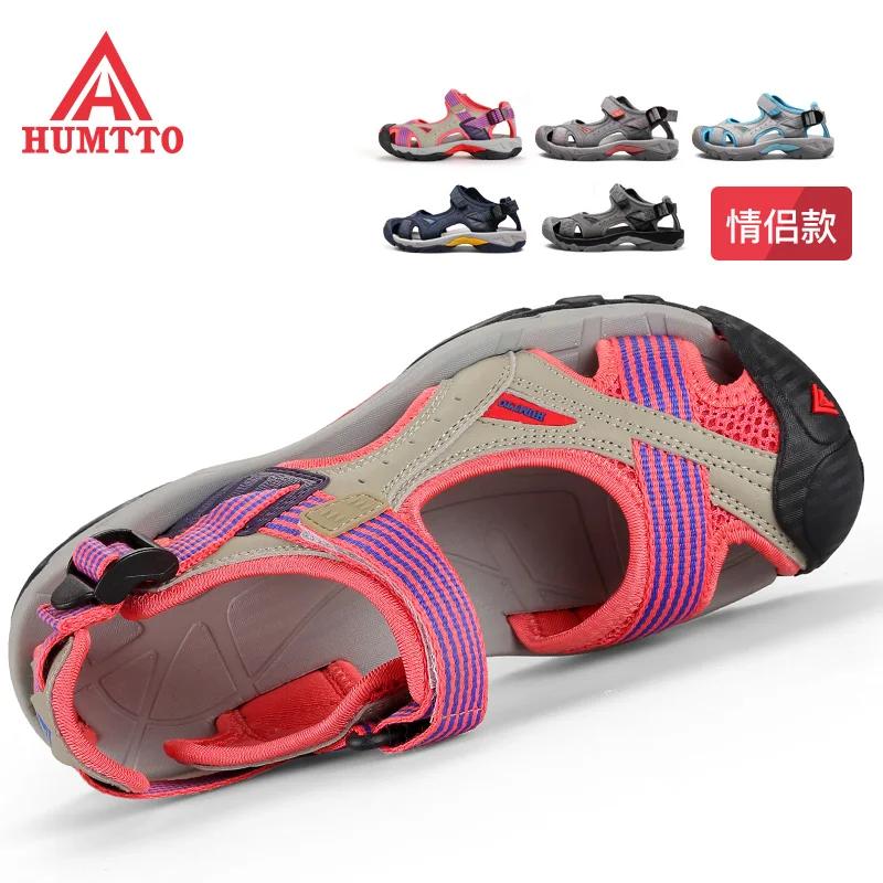 HUMTTO-Chaussures d'Extérieur Respirantes en Caoutchouc pour Homme et Femme, Sandales en Maille à Ai