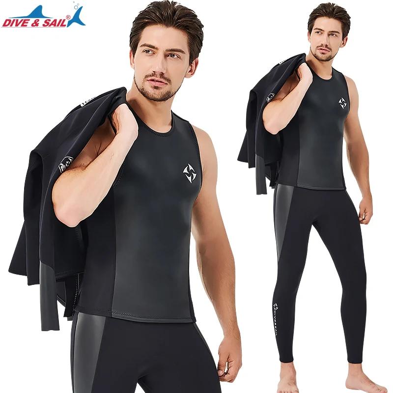 Combinaisons hauts et bas pour hommes/femmes, veste en néoprène, leggings, gilet pour la natation, l