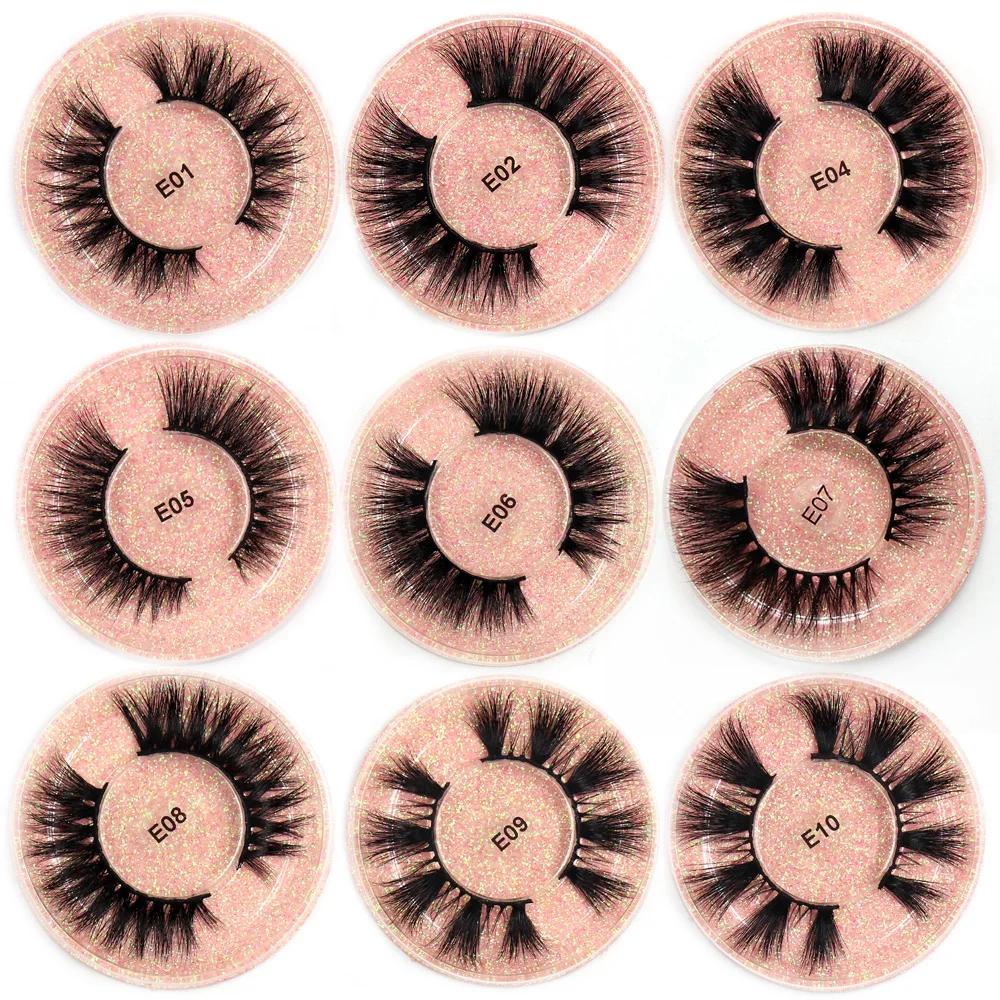 LEHUAMAO – Faux-Cils 3D Volumineux et Doux en Vison, Accessoires de Maquillage Réutilisables Épais,