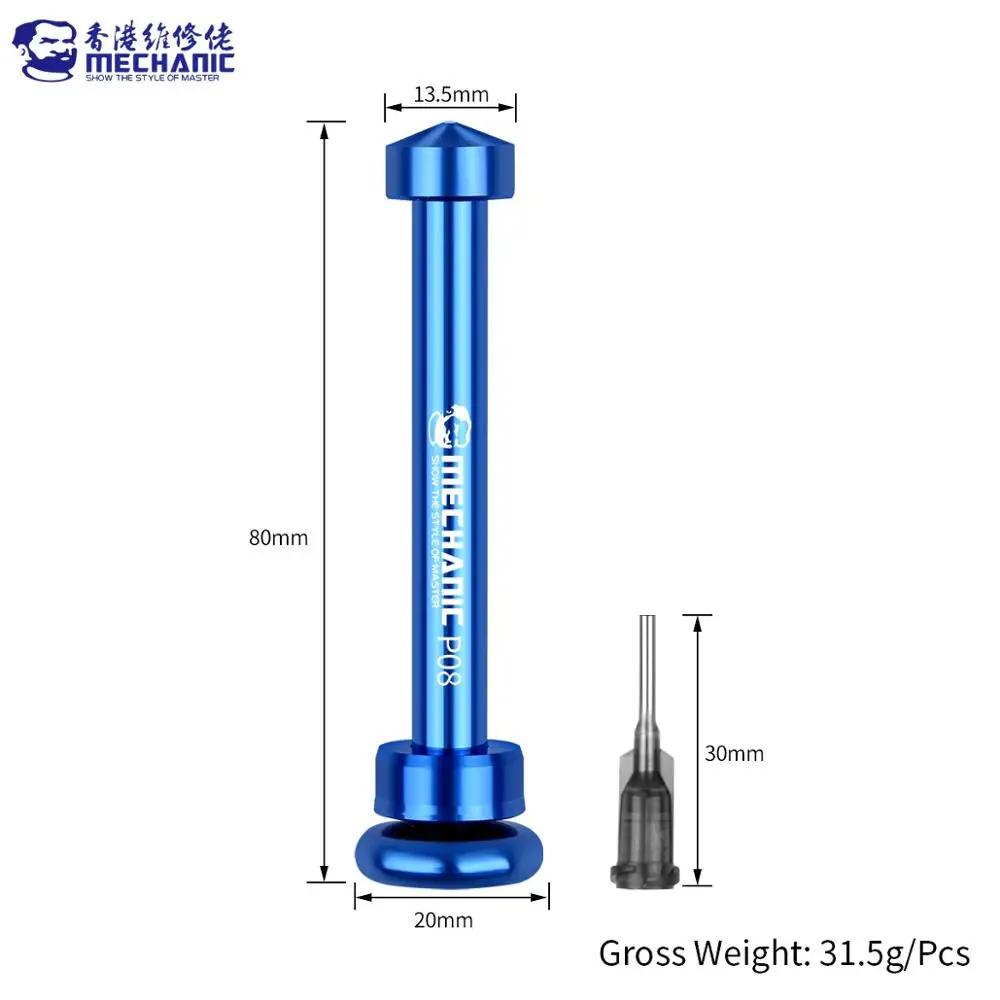 Mécanicien P08 P09 Tube en alliage d'aluminium Piston pâte à souder Booster de Flux seringue manuell