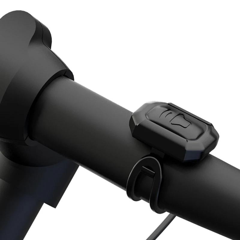 Klaxon électrique avec alarme, super son pour scooter, VTT, vélo, chargement USB, sécurité antivol,