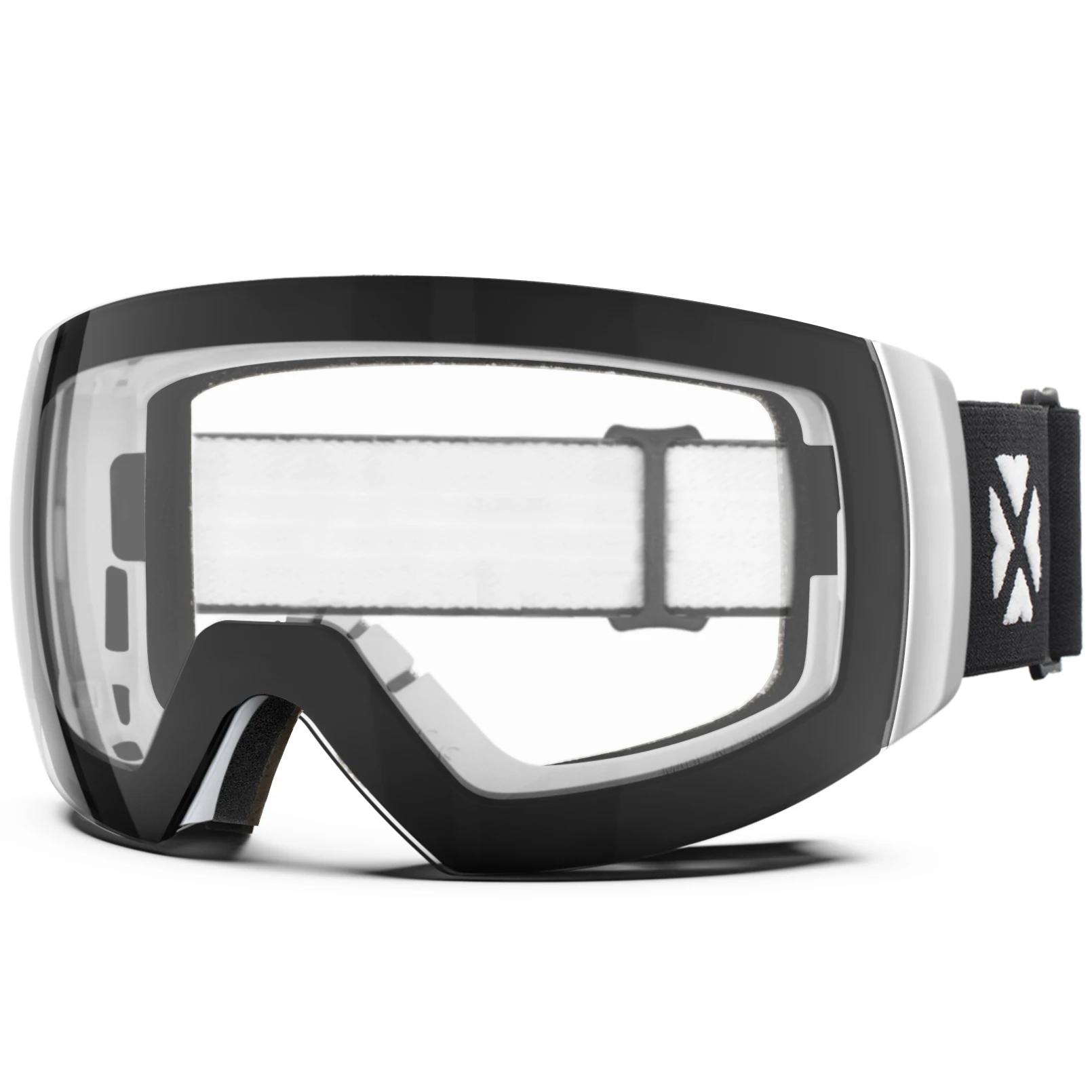 JULI lunettes de Ski magnétiques professionnelles Double couche lentille Anti-buée UV400 grand masqu