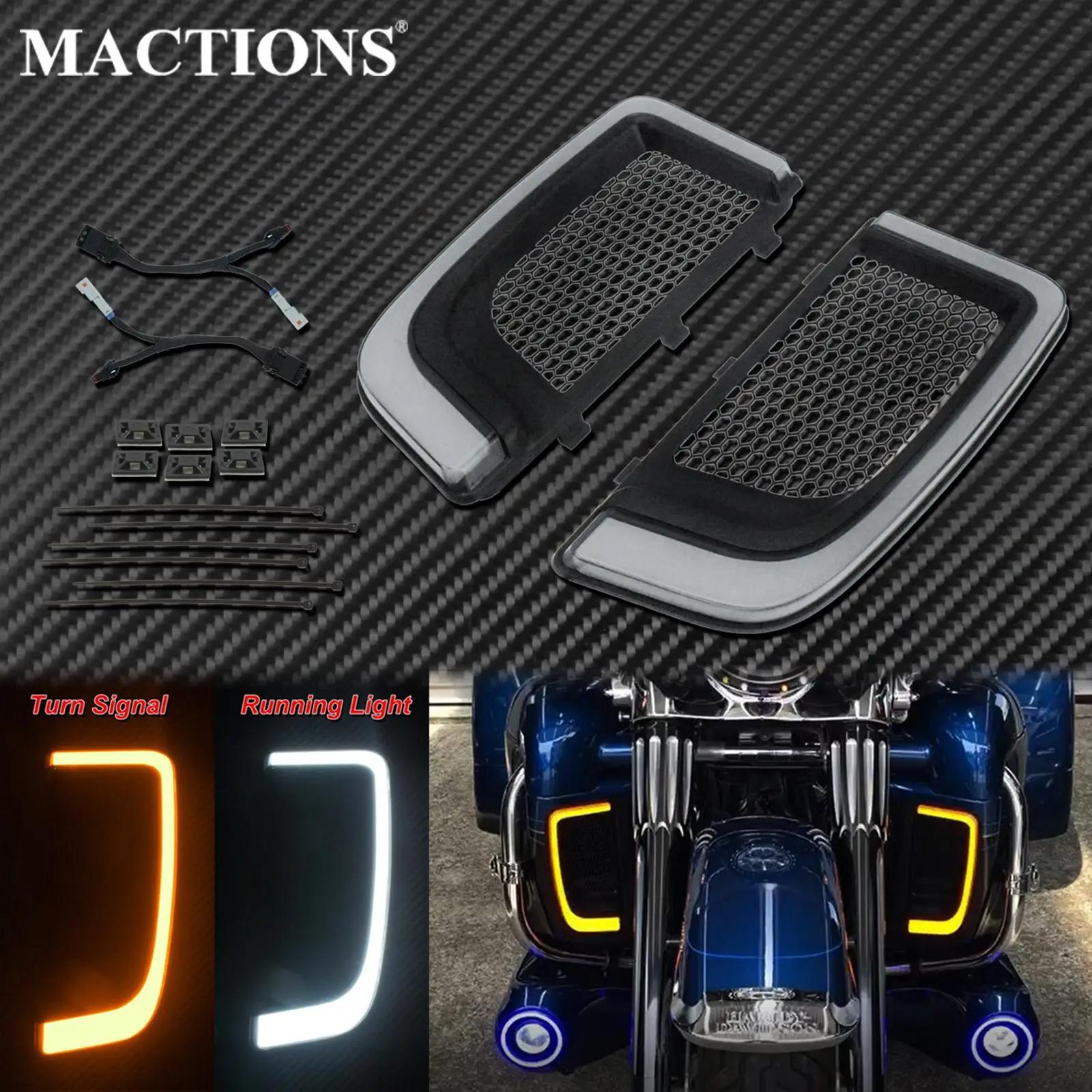 Carénage de lampe de course à LED pour moto, lumière de calandre inférieure, Harley Touring, calcula