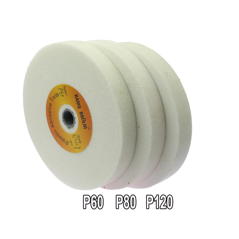 Roue Abrasive en céramique P46 P60 P80 P120, 1 pièce, 125x16x12.7mm