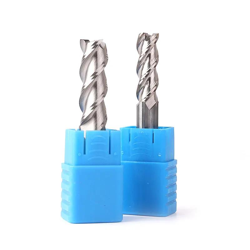 ZGT fraise en aluminium HRC50 3 cannelures aluminium cuivre coupe-bois outils de fraisage 3mm 4mm 6m